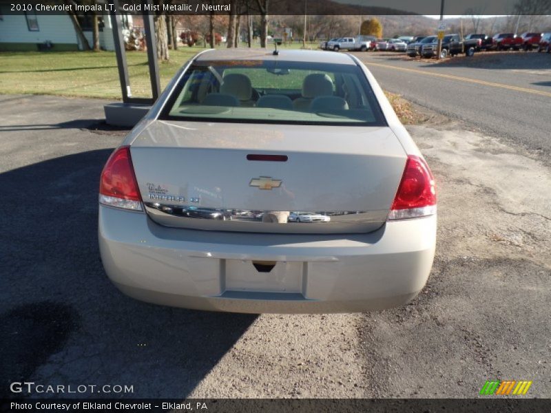 Gold Mist Metallic / Neutral 2010 Chevrolet Impala LT