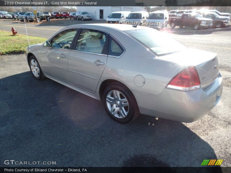 Gold Mist Metallic / Neutral 2010 Chevrolet Impala LT