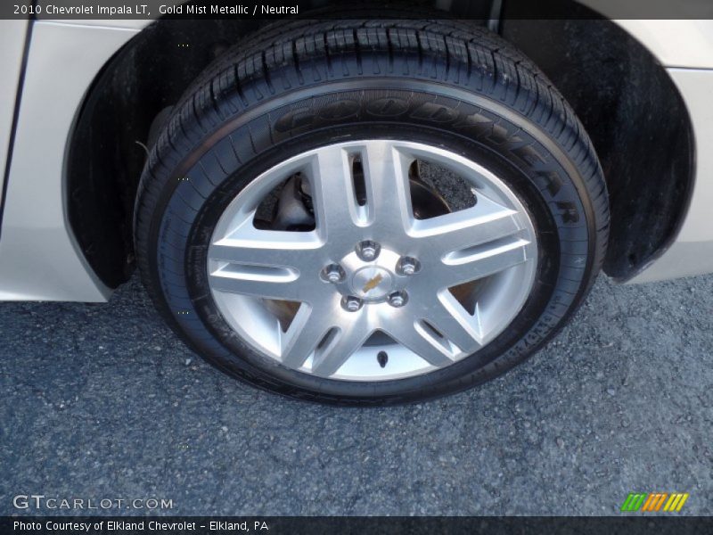 Gold Mist Metallic / Neutral 2010 Chevrolet Impala LT