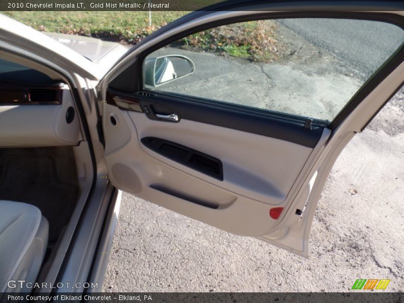 Gold Mist Metallic / Neutral 2010 Chevrolet Impala LT