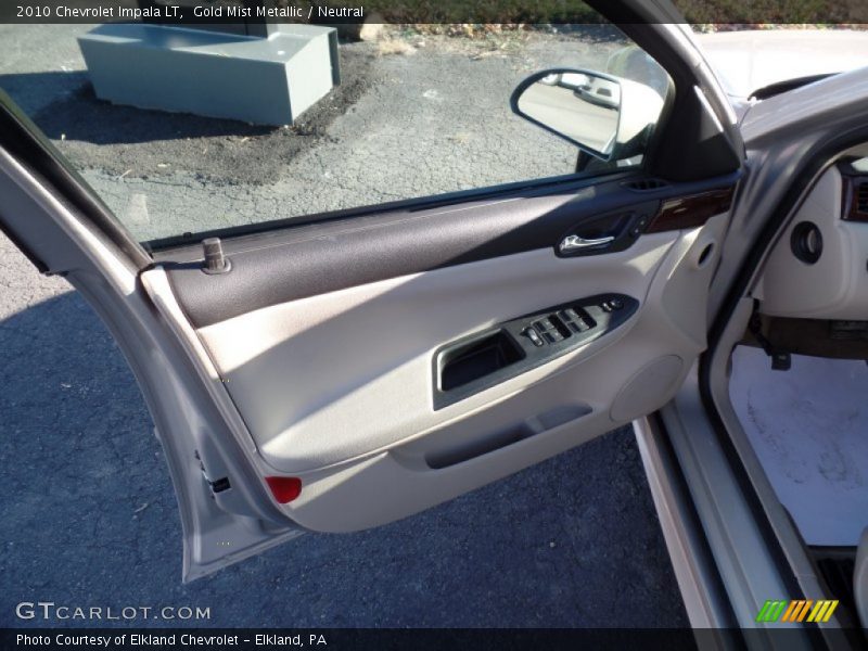 Gold Mist Metallic / Neutral 2010 Chevrolet Impala LT