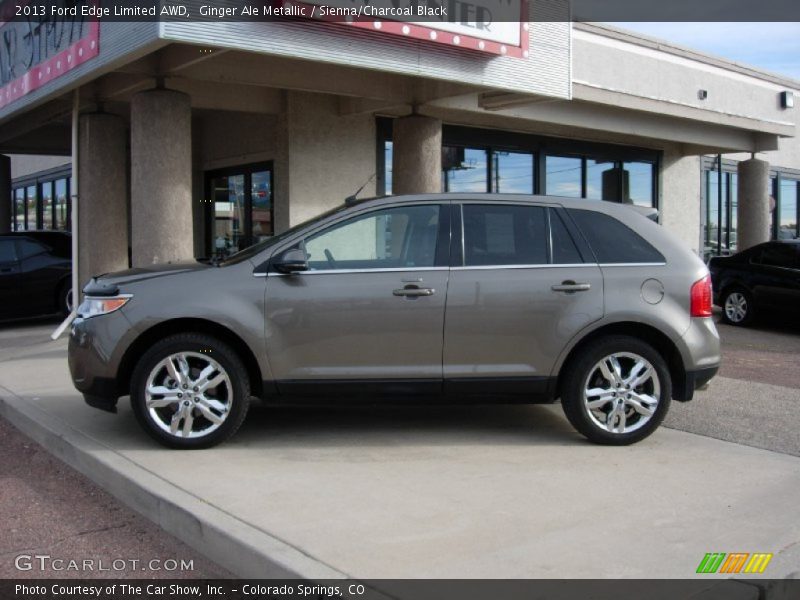 Ginger Ale Metallic / Sienna/Charcoal Black 2013 Ford Edge Limited AWD