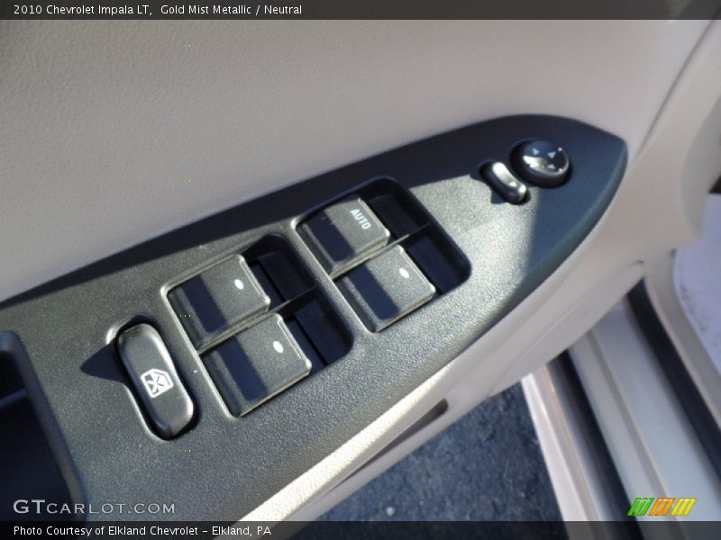 Gold Mist Metallic / Neutral 2010 Chevrolet Impala LT