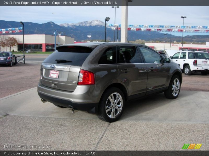 Ginger Ale Metallic / Sienna/Charcoal Black 2013 Ford Edge Limited AWD