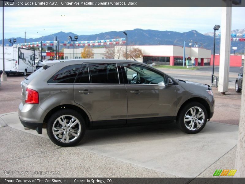 Ginger Ale Metallic / Sienna/Charcoal Black 2013 Ford Edge Limited AWD