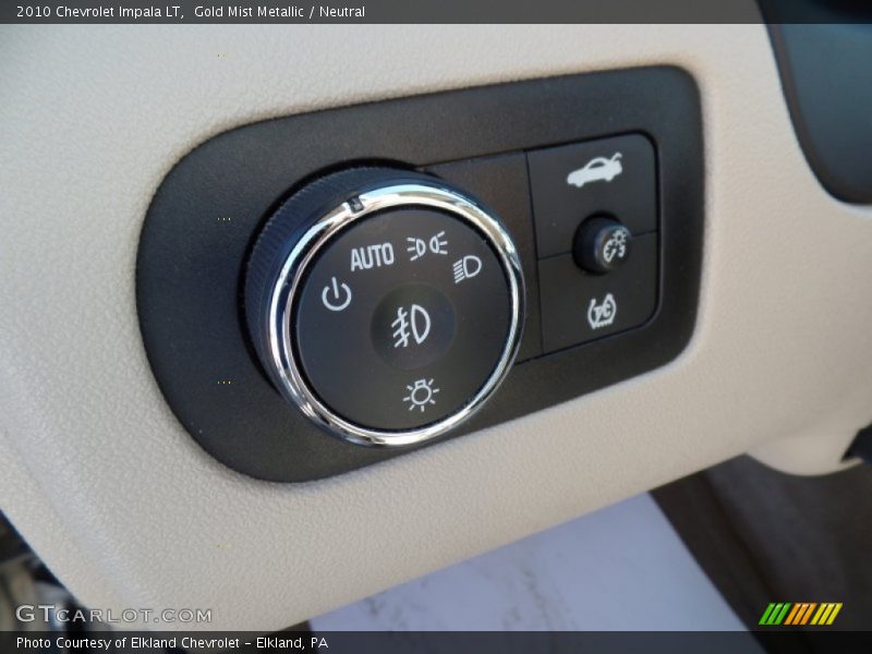 Gold Mist Metallic / Neutral 2010 Chevrolet Impala LT