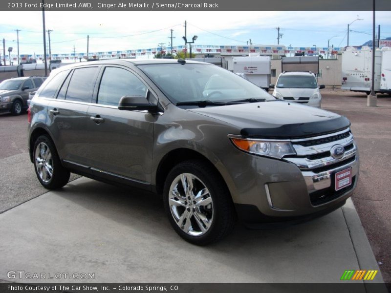 Ginger Ale Metallic / Sienna/Charcoal Black 2013 Ford Edge Limited AWD