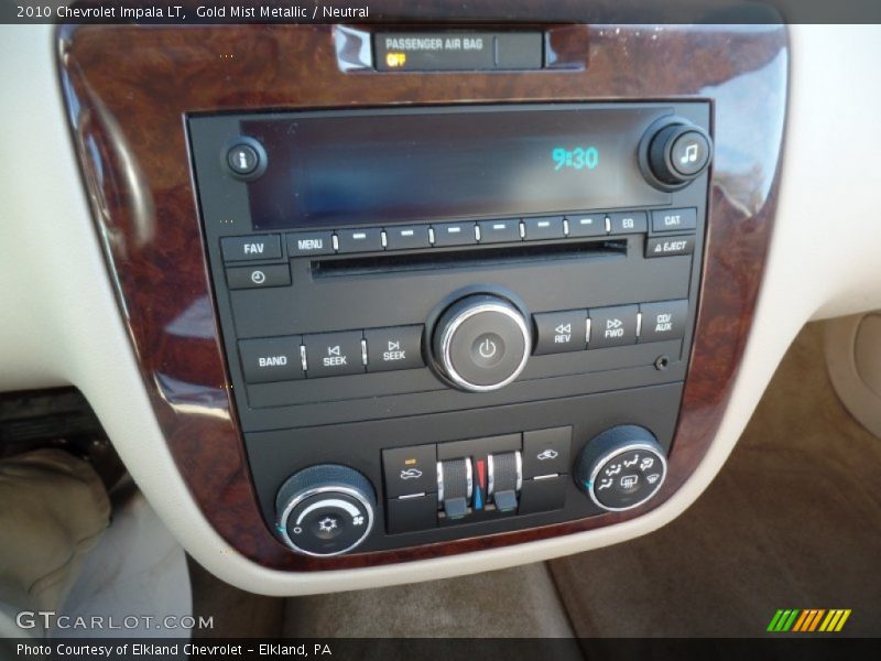 Gold Mist Metallic / Neutral 2010 Chevrolet Impala LT