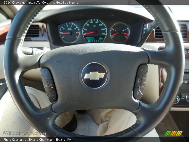 Gold Mist Metallic / Neutral 2010 Chevrolet Impala LT