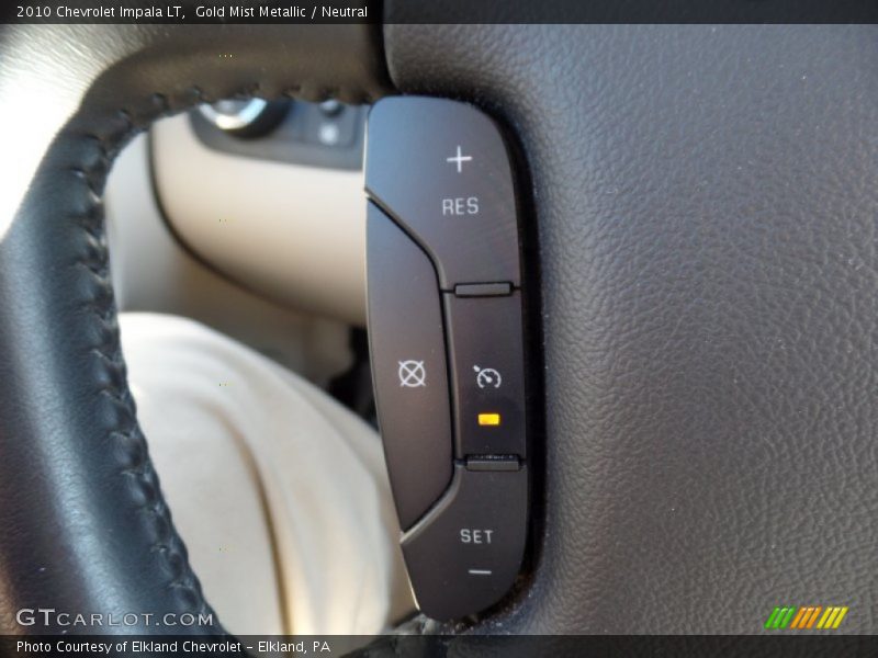 Gold Mist Metallic / Neutral 2010 Chevrolet Impala LT