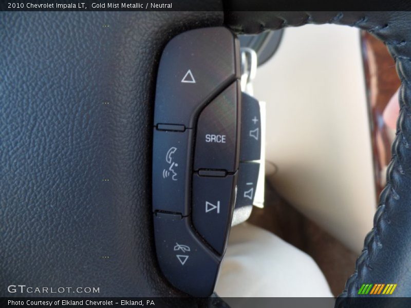 Gold Mist Metallic / Neutral 2010 Chevrolet Impala LT