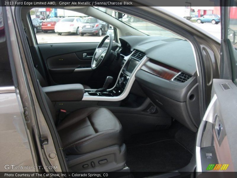 Ginger Ale Metallic / Sienna/Charcoal Black 2013 Ford Edge Limited AWD