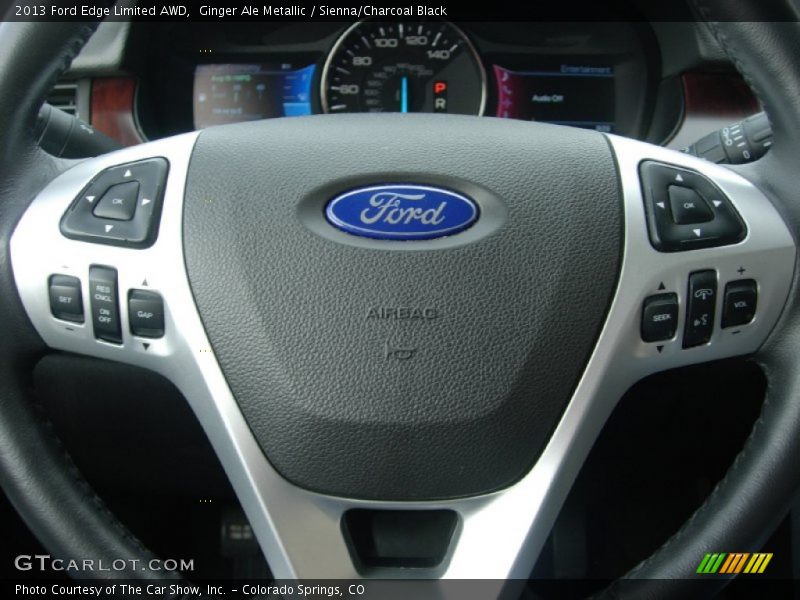 Ginger Ale Metallic / Sienna/Charcoal Black 2013 Ford Edge Limited AWD