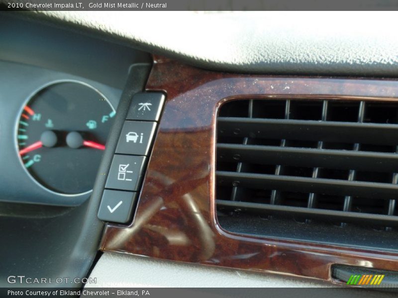 Gold Mist Metallic / Neutral 2010 Chevrolet Impala LT