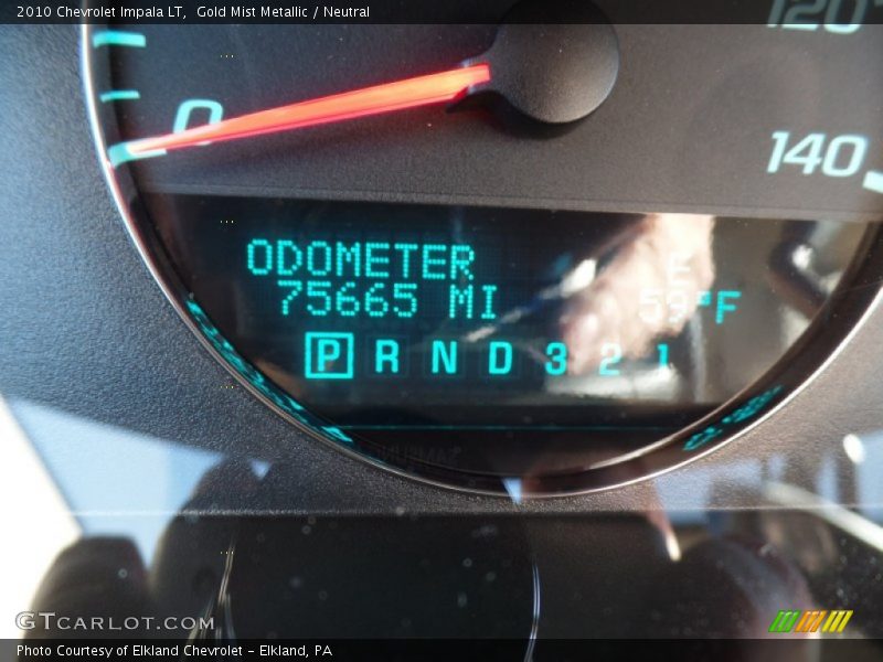 Gold Mist Metallic / Neutral 2010 Chevrolet Impala LT