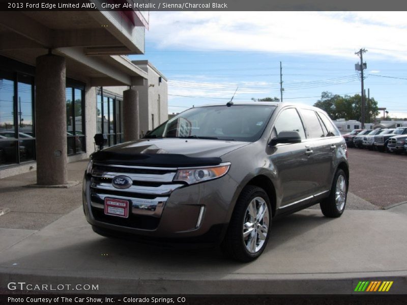 Ginger Ale Metallic / Sienna/Charcoal Black 2013 Ford Edge Limited AWD