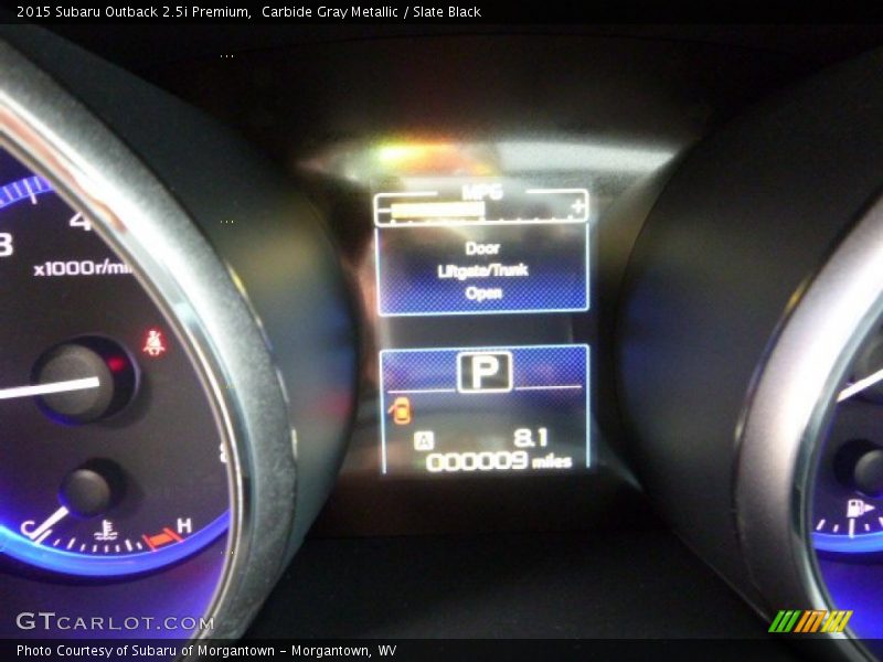 Carbide Gray Metallic / Slate Black 2015 Subaru Outback 2.5i Premium