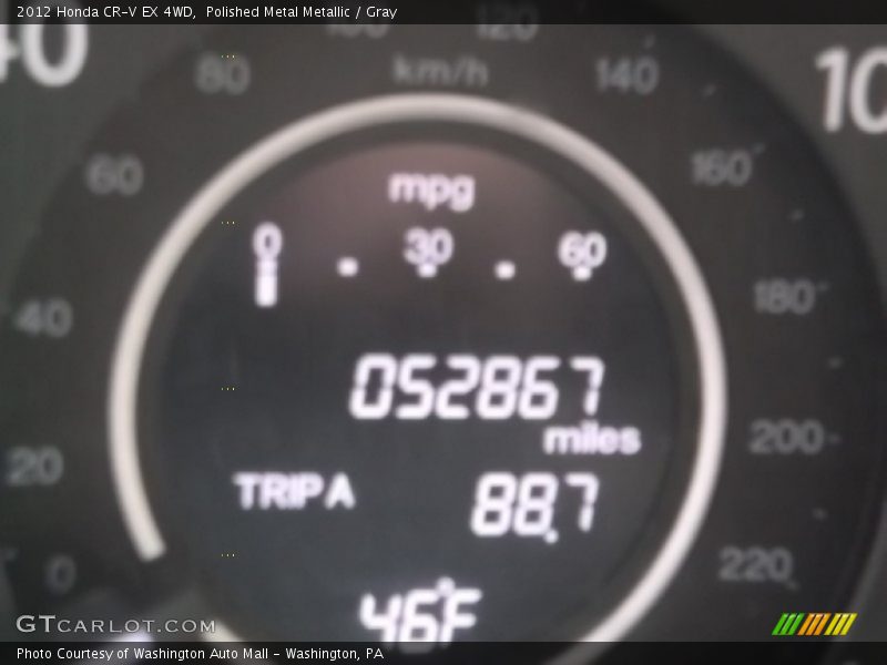 Polished Metal Metallic / Gray 2012 Honda CR-V EX 4WD