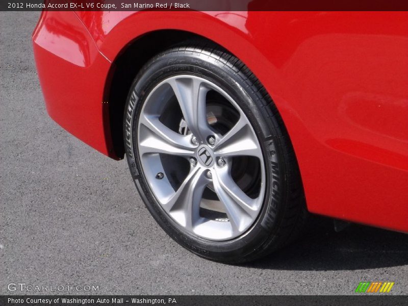 San Marino Red / Black 2012 Honda Accord EX-L V6 Coupe