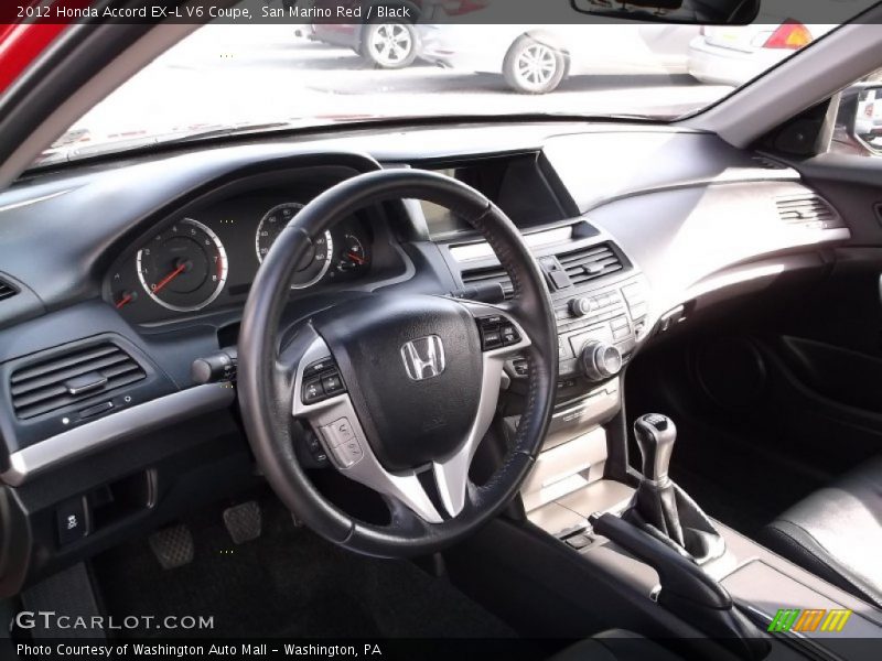 San Marino Red / Black 2012 Honda Accord EX-L V6 Coupe