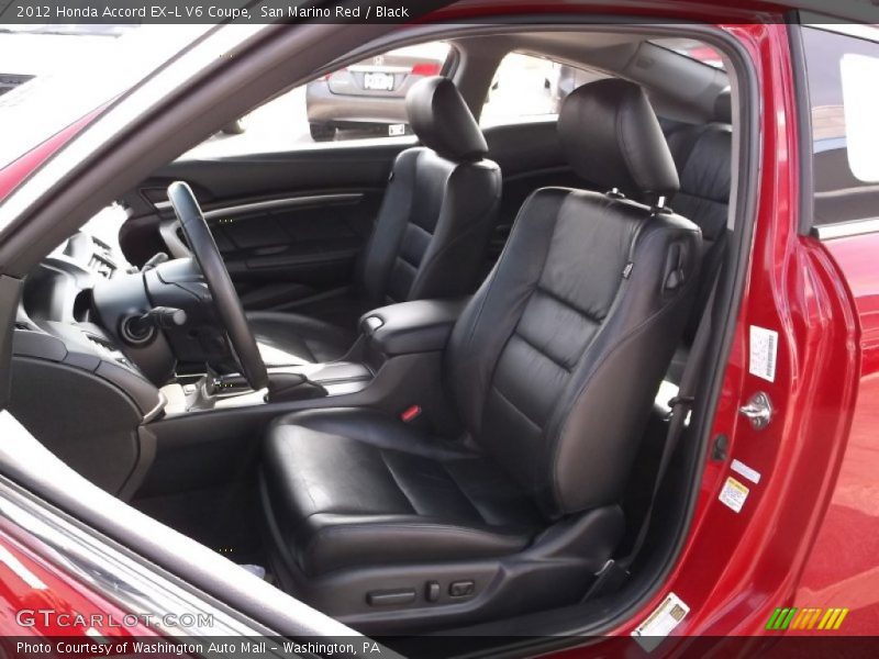 San Marino Red / Black 2012 Honda Accord EX-L V6 Coupe