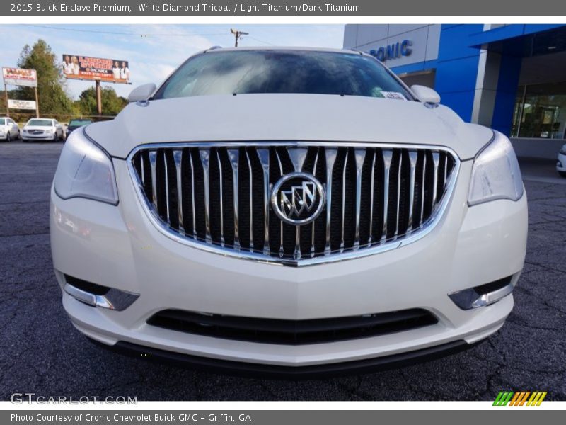 White Diamond Tricoat / Light Titanium/Dark Titanium 2015 Buick Enclave Premium