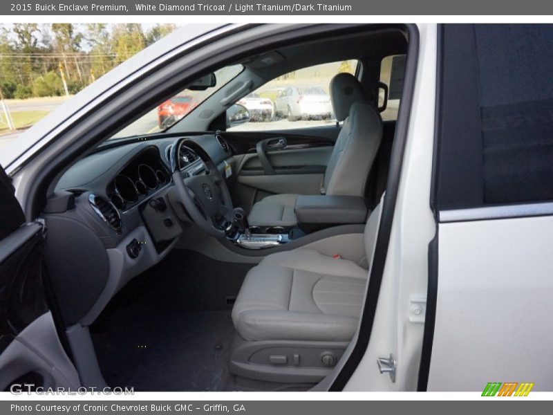 White Diamond Tricoat / Light Titanium/Dark Titanium 2015 Buick Enclave Premium