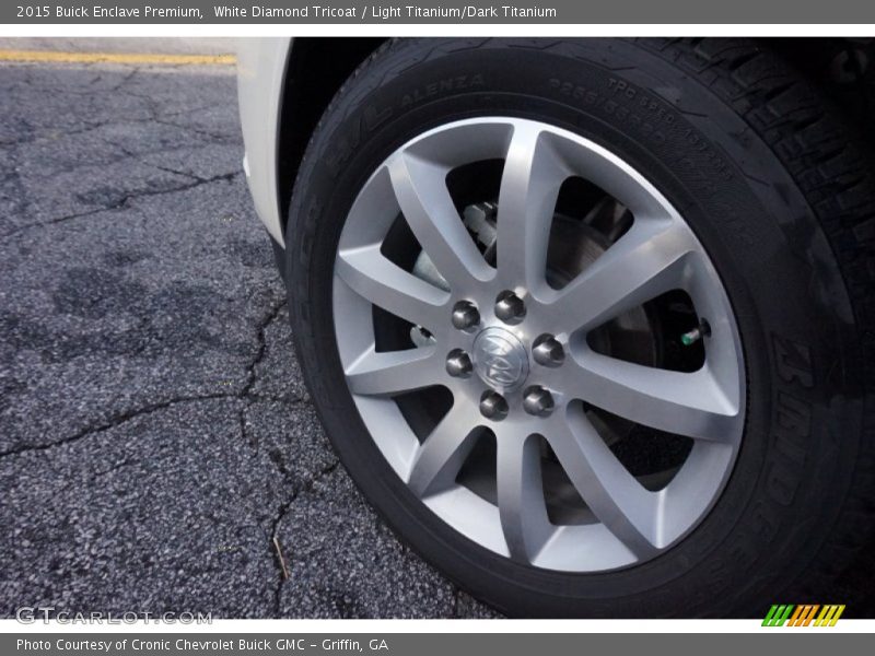 White Diamond Tricoat / Light Titanium/Dark Titanium 2015 Buick Enclave Premium