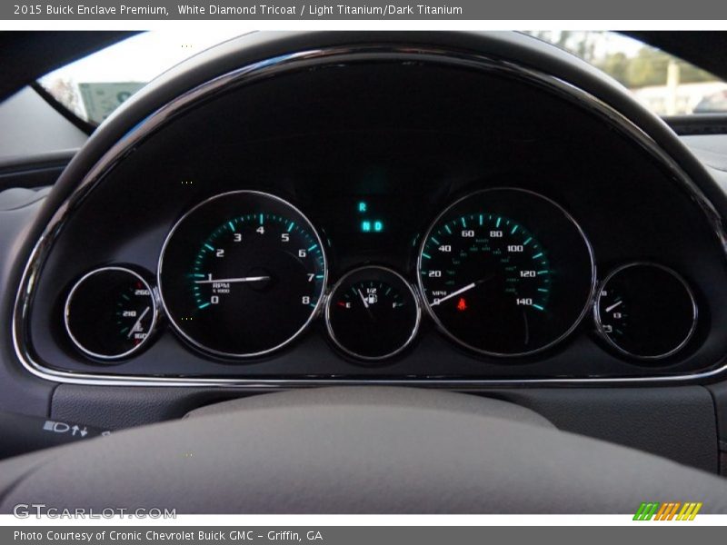 White Diamond Tricoat / Light Titanium/Dark Titanium 2015 Buick Enclave Premium