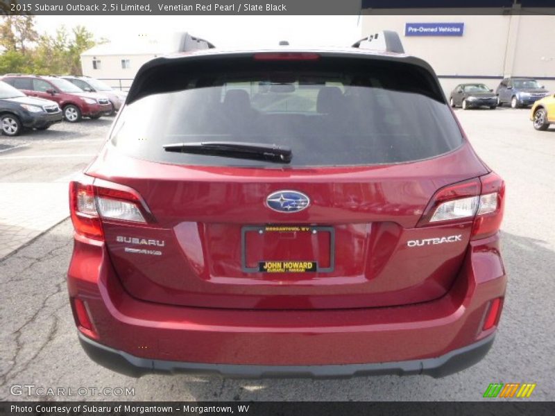 Venetian Red Pearl / Slate Black 2015 Subaru Outback 2.5i Limited