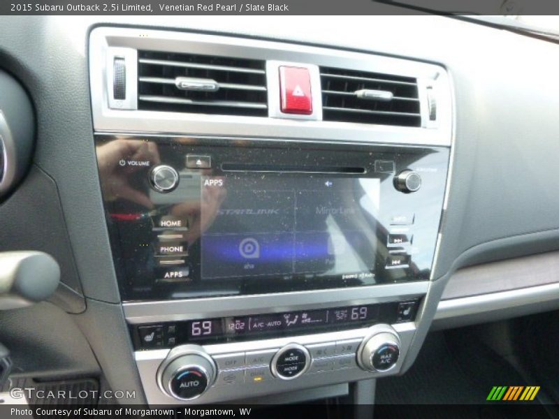 Venetian Red Pearl / Slate Black 2015 Subaru Outback 2.5i Limited