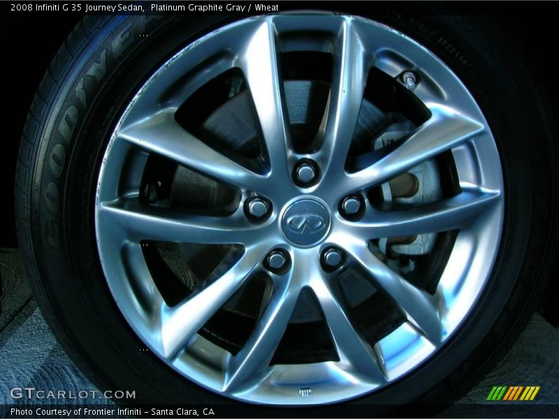 Platinum Graphite Gray / Wheat 2008 Infiniti G 35 Journey Sedan