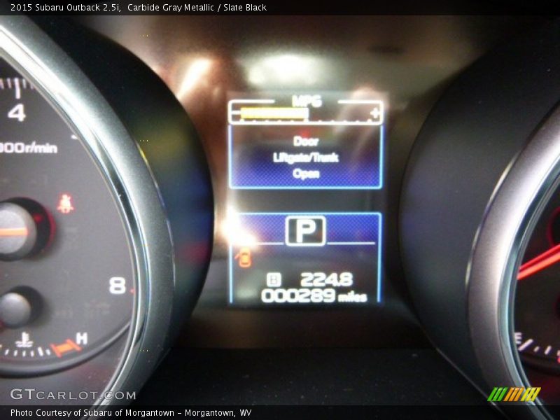Carbide Gray Metallic / Slate Black 2015 Subaru Outback 2.5i