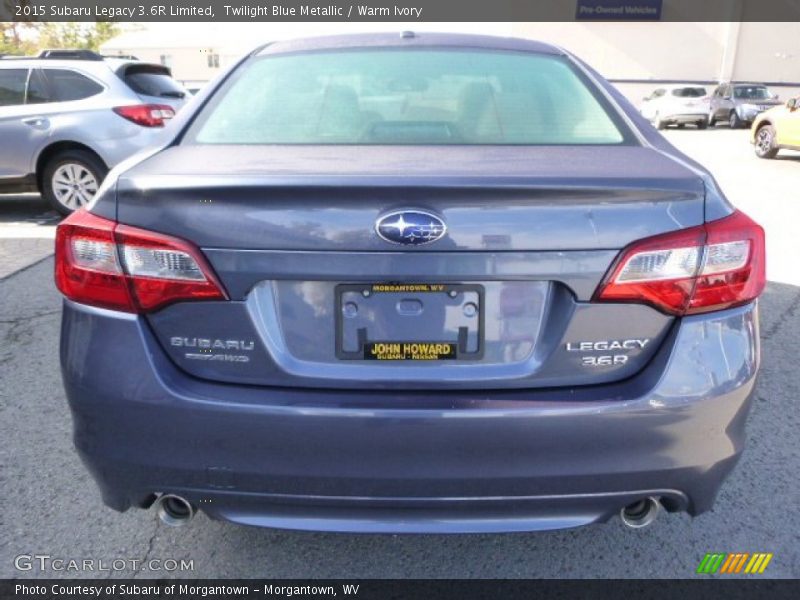 Twilight Blue Metallic / Warm Ivory 2015 Subaru Legacy 3.6R Limited