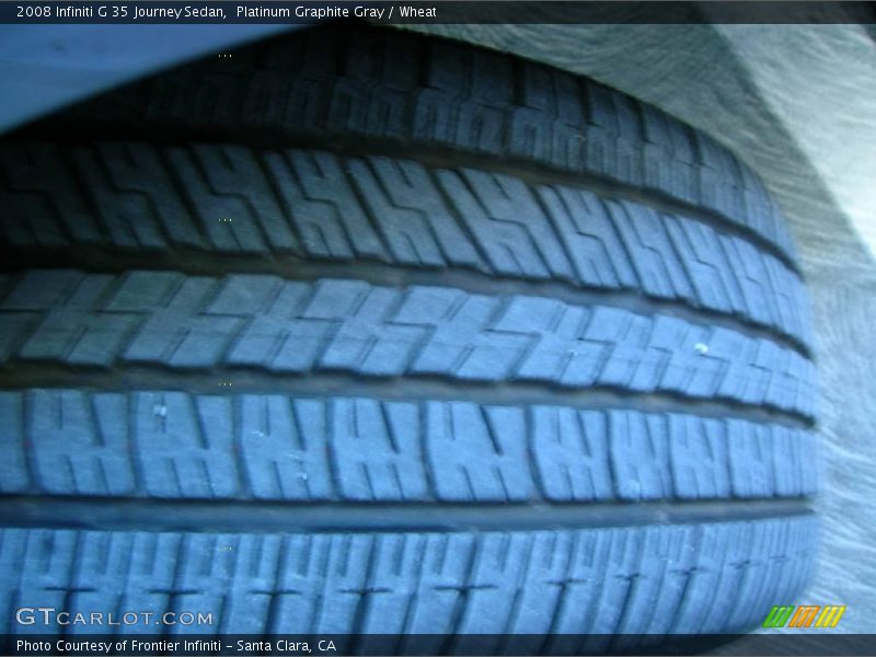 Platinum Graphite Gray / Wheat 2008 Infiniti G 35 Journey Sedan