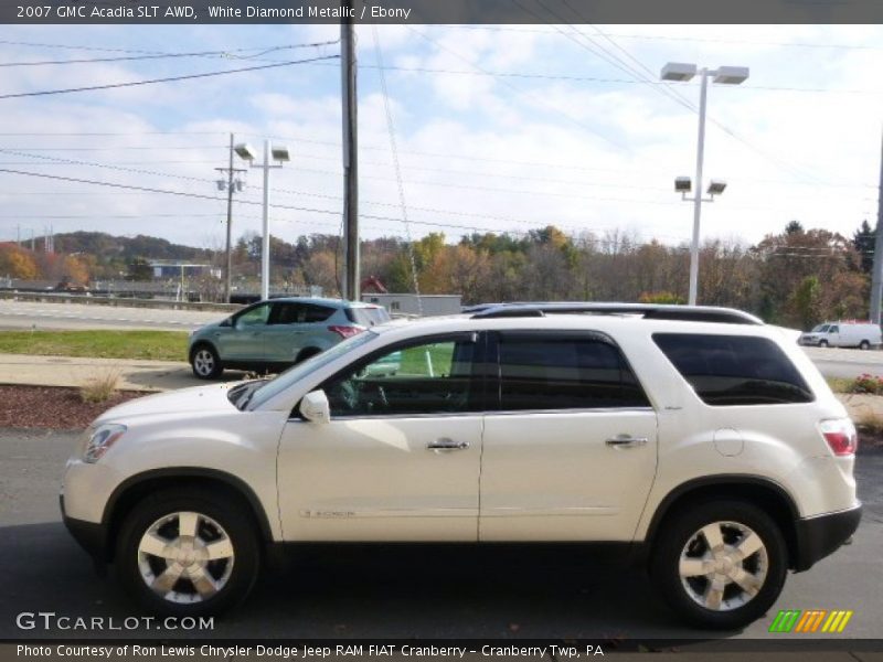 White Diamond Metallic / Ebony 2007 GMC Acadia SLT AWD