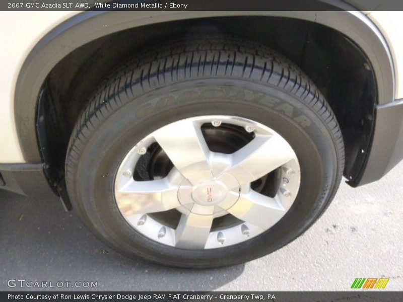 White Diamond Metallic / Ebony 2007 GMC Acadia SLT AWD