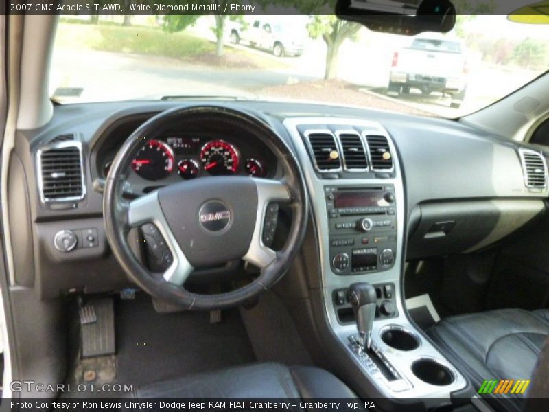 White Diamond Metallic / Ebony 2007 GMC Acadia SLT AWD