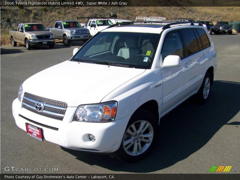 Super White / Ash Gray 2006 Toyota Highlander Hybrid Limited 4WD