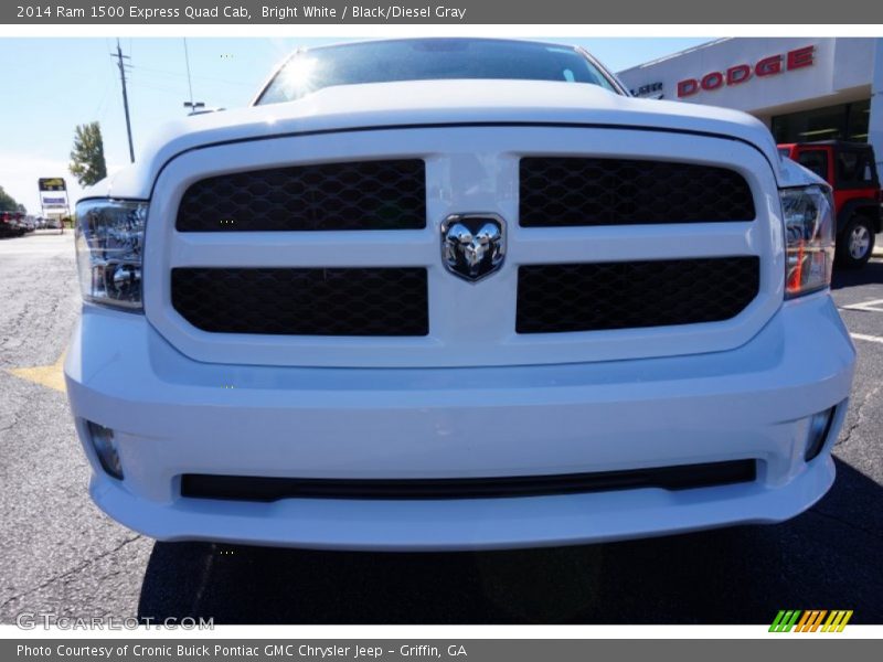 Bright White / Black/Diesel Gray 2014 Ram 1500 Express Quad Cab