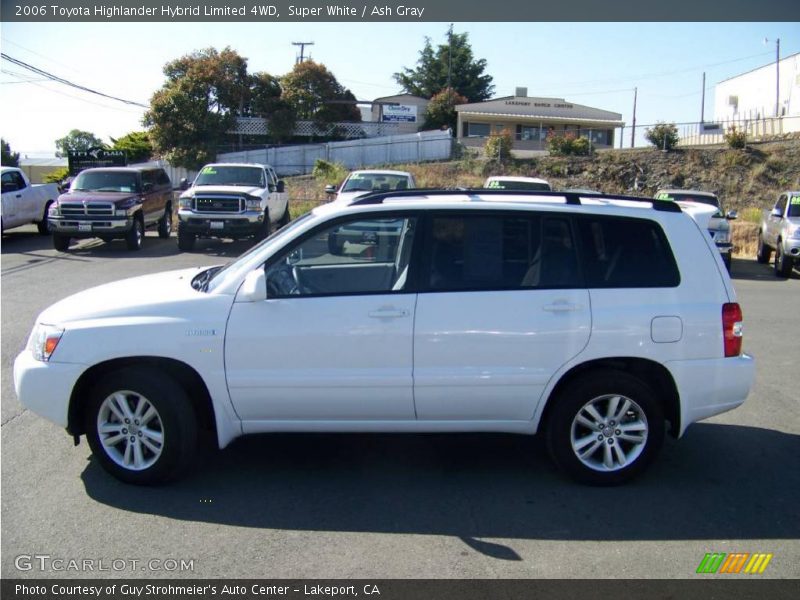 Super White / Ash Gray 2006 Toyota Highlander Hybrid Limited 4WD