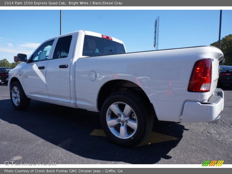 Bright White / Black/Diesel Gray 2014 Ram 1500 Express Quad Cab