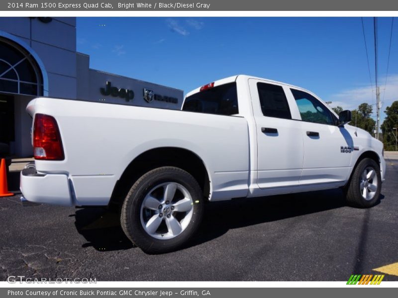 Bright White / Black/Diesel Gray 2014 Ram 1500 Express Quad Cab