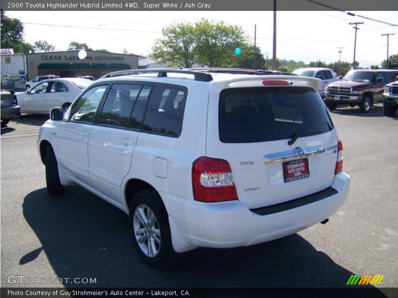 Super White / Ash Gray 2006 Toyota Highlander Hybrid Limited 4WD