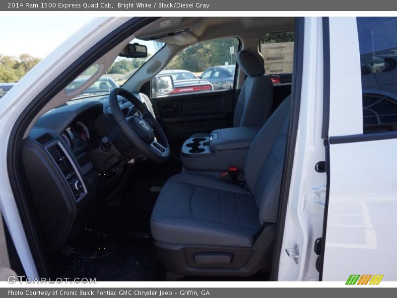 Bright White / Black/Diesel Gray 2014 Ram 1500 Express Quad Cab