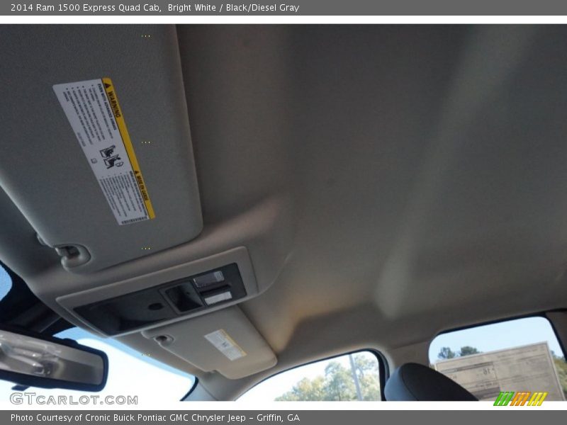 Bright White / Black/Diesel Gray 2014 Ram 1500 Express Quad Cab