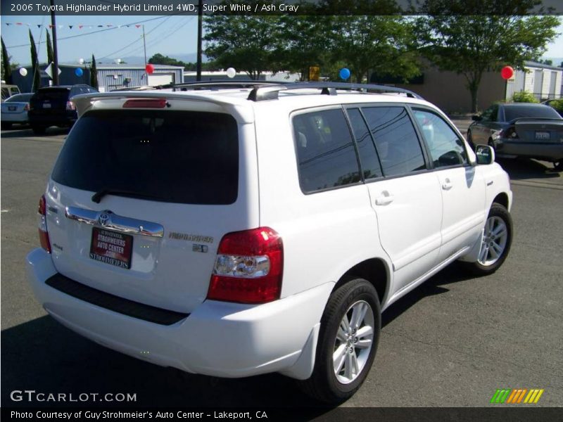 Super White / Ash Gray 2006 Toyota Highlander Hybrid Limited 4WD