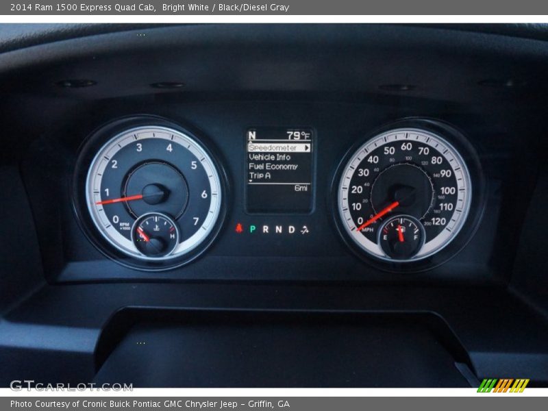 Bright White / Black/Diesel Gray 2014 Ram 1500 Express Quad Cab