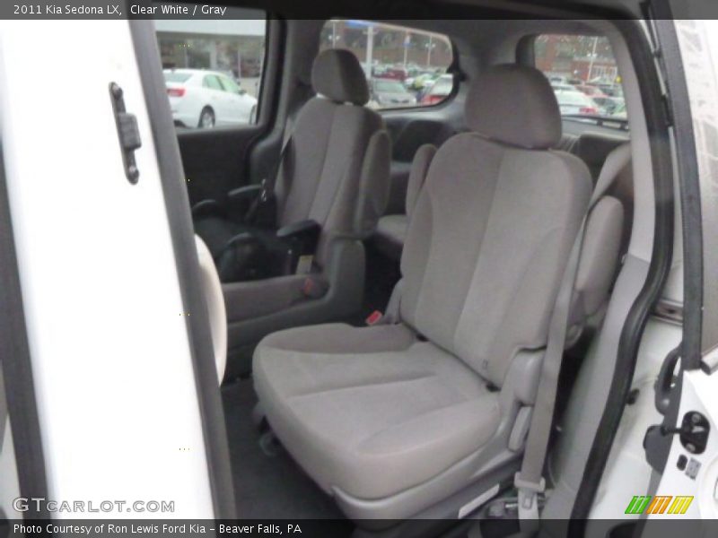 Clear White / Gray 2011 Kia Sedona LX