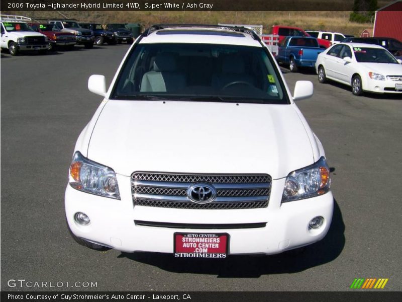 Super White / Ash Gray 2006 Toyota Highlander Hybrid Limited 4WD